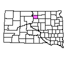 Map of Walworth County, SD