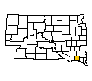 Map of Yankton County, SD