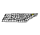 Map of Hawkins County, TN