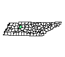 Map of Humphreys County, TN