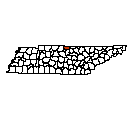 Map of Macon County, TN
