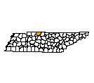 Map of Robertson County, TN