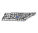 Map of Rutherford County, TN