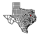 Map of Anderson County, TX