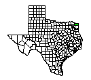 Map of Bowie County, TX