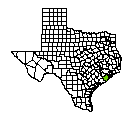 Map of Brazoria County, TX