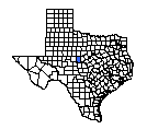 Map of Coleman County, TX