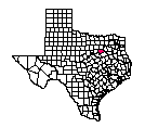 Map of Ellis County, TX