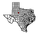 Map of Fisher County, TX