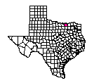 Map of Grayson County, TX
