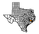 Map of Harris County, TX