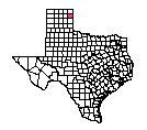 Map of Hemphill County, TX
