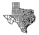 Map of Jack County, TX