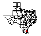 Map of Kenedy County, TX