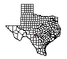 Map of Kerr County, TX
