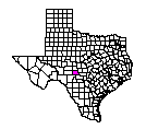 Map of Kimble County, TX