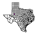 Map of Martin County, TX
