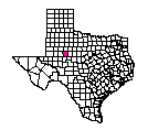 Map of Mitchell County, TX