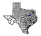 Map of Navarro County, TX