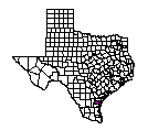 Map of Nueces County, TX
