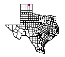 Map of Ochiltree County, TX
