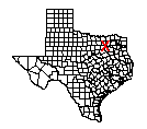 Map of Rockwall County, TX