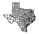 Map of Starr County, TX