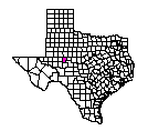 Map of Sterling County, TX