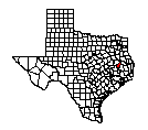 Map of Trinity County, TX