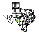 Map of Val Verde County, TX