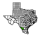Map of Webb County, TX