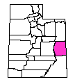 Map of Grand County, UT