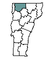 Map of Franklin County, VT