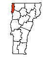 Map of Grand Isle County, VT