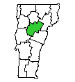 Map of Washington County, VT