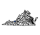 Map of Giles County, VA