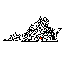 Map of Lunenburg County, VA