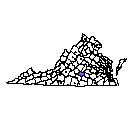 Map of Prince Edward County, VA