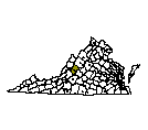 Map of Rockbridge County, VA