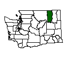 Map of Ferry County, WA