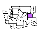 Map of Lincoln County, WA