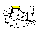 Map of Whatcom County, WA