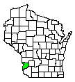 Map of Crawford County, WI