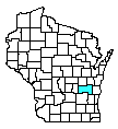 Map of Fond du Lac County, WI