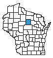 Map of Lincoln County, WI