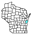 Map of Manitowoc County, WI