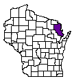 Map of Marinette County, WI
