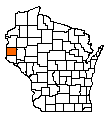 Map of St. Croix County, WI