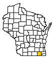 Map of Walworth County, WI