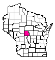 Map of Wood County, WI